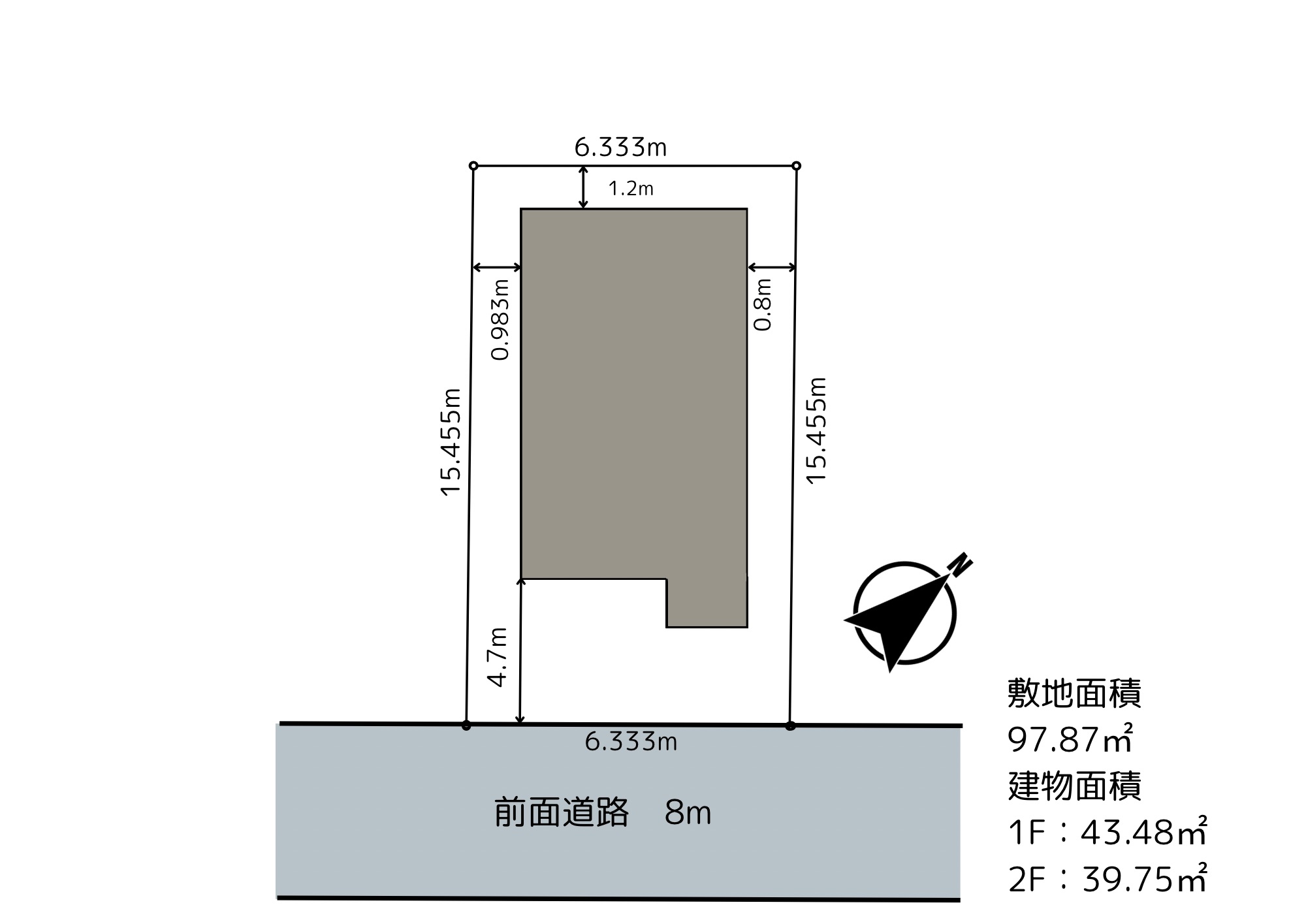 【 地下鉄東西線「南郷１３丁目」徒歩10分】本通10丁目南　 4330万円